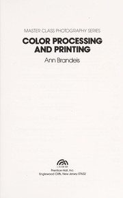 Cover of: Color processing and printing