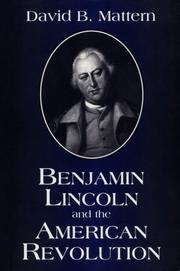 Cover of: Benjamin Lincoln and the American Revolution