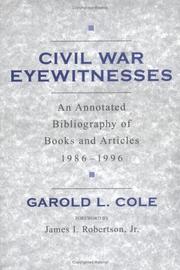 Cover of: Civil War eyewitnesses by Garold Cole