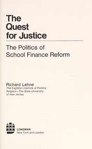 Cover of: The quest for justice by Richard Lehne