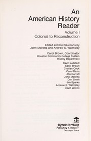 Cover of: An American history reader | 