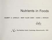 Cover of: Nutrients in foods | 
