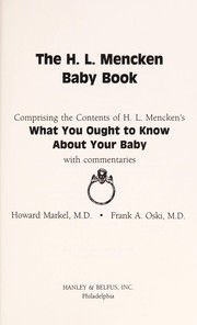 Cover of: The H.L. Mencken baby book | H. L. Mencken