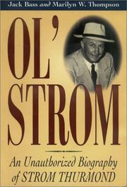 Cover of: Ol' Strom by Jack Bass, Marilyn W. Thompson