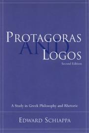 Protagoras and logos by Edward Schiappa