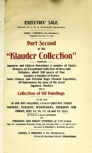Cover of: Part second of the Klauder Collection | Samuel T. Freeman & Co