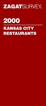 Cover of: Zagatsurvey 2000: Kansas City Restaurants (Zagatsurvey : Kansas City Restaurants, 2000)