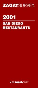 Cover of: Zagatsurvey 2001 San Diego Restaurants (Zagatsurvey: San Diego Restaurants)