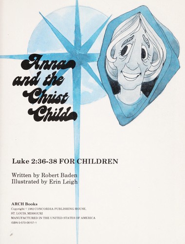 Anna and the Christchild by R. Baden