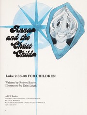 Cover of: Anna and the Christchild by R. Baden