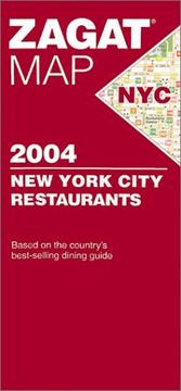 Cover of: Zagatsurvey 2004 New York City Restaurants by Zagat Survey