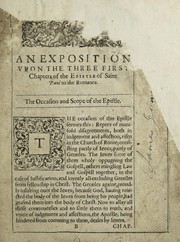 Cover of: A key to the key of Scripture, or, An exposition with notes, upon the Epistle to the Romanes, the three first chapters ...