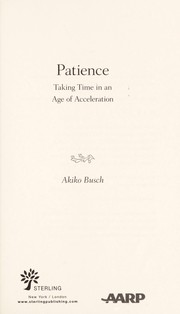 Cover of: Patience by Akiko Busch