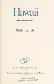 Cover of: Hawaii by Ruth M. Tabrah