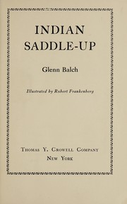 Cover of: Indian saddle-up