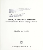 Cover of: Artistry of the native American | Theodore Celenko