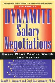 Cover of: Dynamite salary negotiations by Ronald L. Krannich