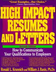 Cover of: High impact resumes and letters by Ronald L. Krannich
