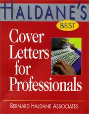 Cover of: Haldane's Best Cover Letters For Professionals (Haldane's Best)