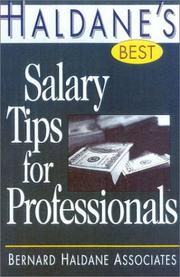 Cover of: Haldane's Best Salary Tips for Professionals (Haldane's Best Series)