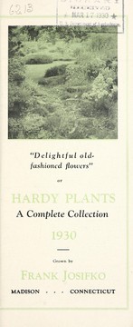 Cover of: Hardy plants by Frank Josifko (Firm)