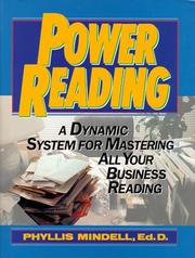 Cover of: Power Reading by Phyllis Mindell, Phyllis Mindell
