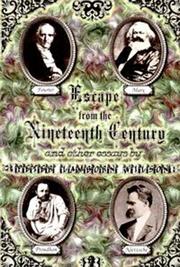 Cover of: Escape from the 19th Century and Other Essays