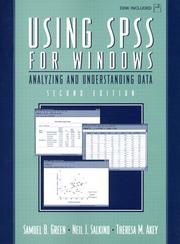 Cover of: Using SPSS for Windows: Analyzing and Understanding Data (2nd Edition)