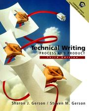 Cover of: Technical Writing by Sharon J. Gerson, Steven M. Gerson