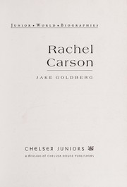 Cover of: Rachel Carson by Jake Goldberg