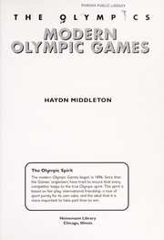 Cover of: Modern Olympic games