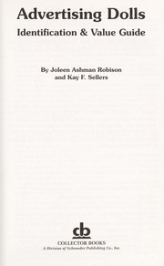 Cover of: Advertising dolls by Joleen A. Robison