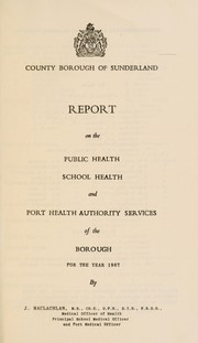 Cover of: [Report 1967] | Sunderland (Tyne and Wear, England). County Borough Council