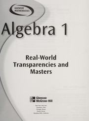 Cover of: Algebra 1. | Glencoe/McGraw-Hill