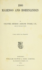 Cover of: 1800 | George Armand Furse