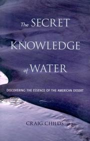 Cover of: The secret knowledge of water