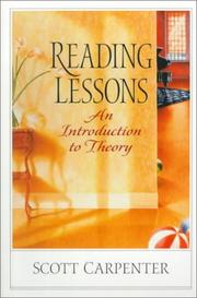 Cover of: Reading lessons: an introduction to theory