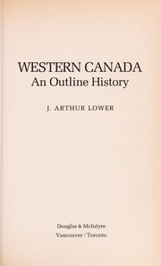 Cover of: Western Canada by J. Arthur Lower