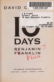 Cover of: Benjamin Franklin (10 Days That Shook Your World)