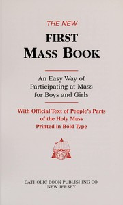 Cover of: First Mass Book, Good Shepherd Edition | 