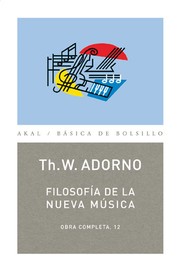 Cover of: Filosofía de la nueva música by 