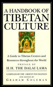 Cover of: A Handbook of Tibetan culture by compiled by The Orient Foundation ; edited by Graham Coleman.