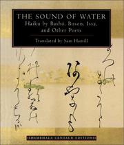 Cover of: The sound of water: haiku by Bashō, Buson, Issa, and other poets