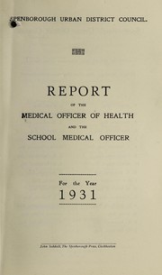 Cover of: [Report 1931] | Spenborough (England). Urban District Council