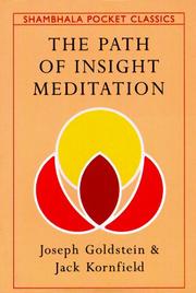 Cover of: The path of insight meditation