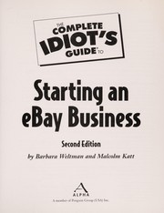 Cover of: The complete idiot's guide to starting an eBay business