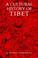 Cover of: A cultural history of Tibet