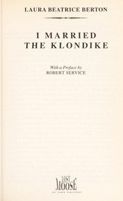 Cover of: I married the Klondike