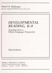Cover of: Developmental reading, K-8 | Daniel R. Hittleman