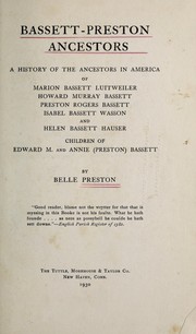 Cover of: Bassett-Preston ancestors | Mary Isabella Preston